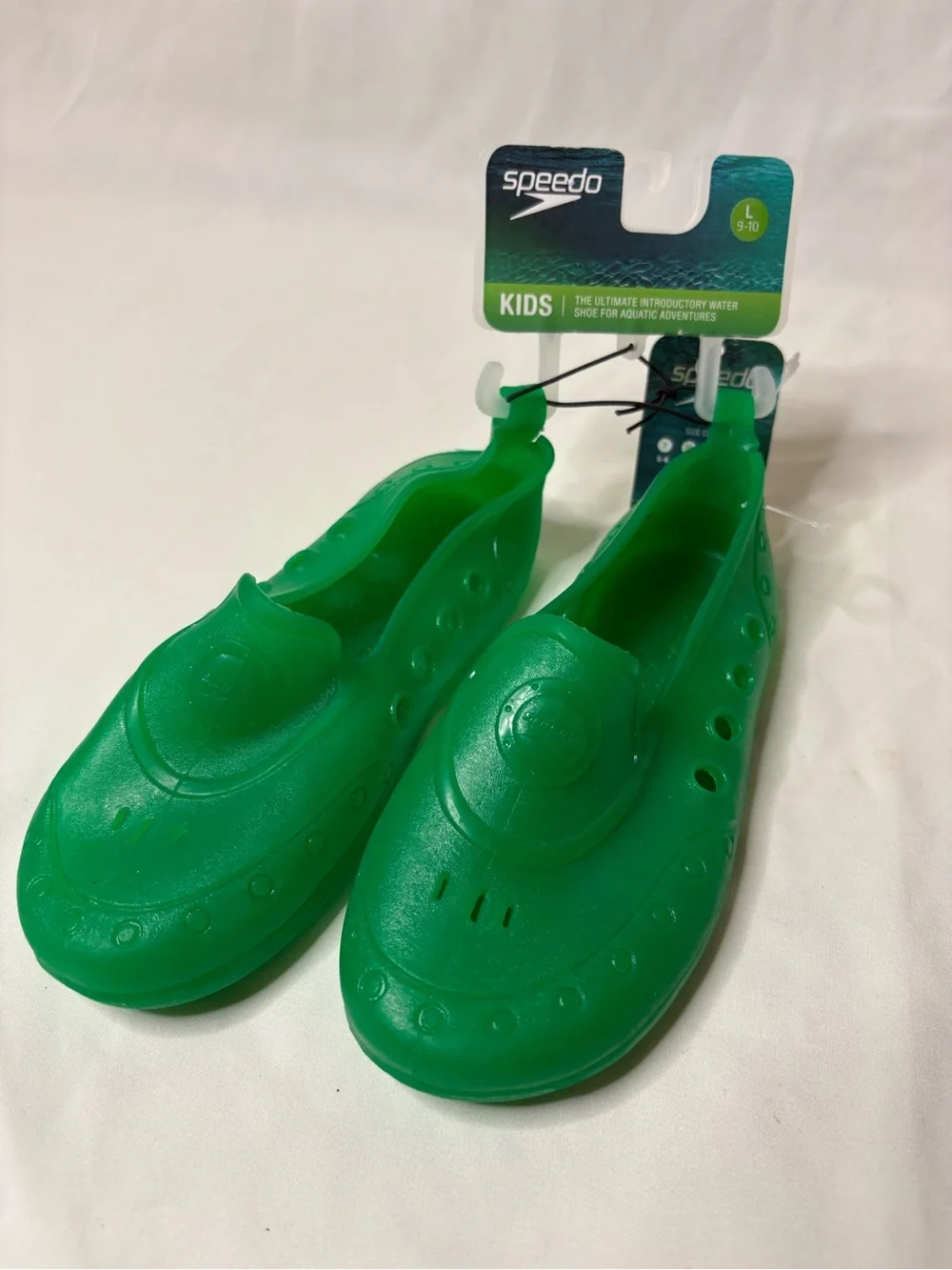Speedo Kids Bright Green Water Shoes Large 9-10